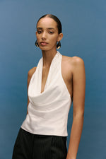 Load image into Gallery viewer, INDRA COWL TOP - IVORY
