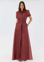Load image into Gallery viewer, JANELLE SHIRT DRESS - CHOCOLATE
