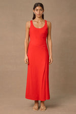 Load image into Gallery viewer, REVERIE MIDI DRESS RED
