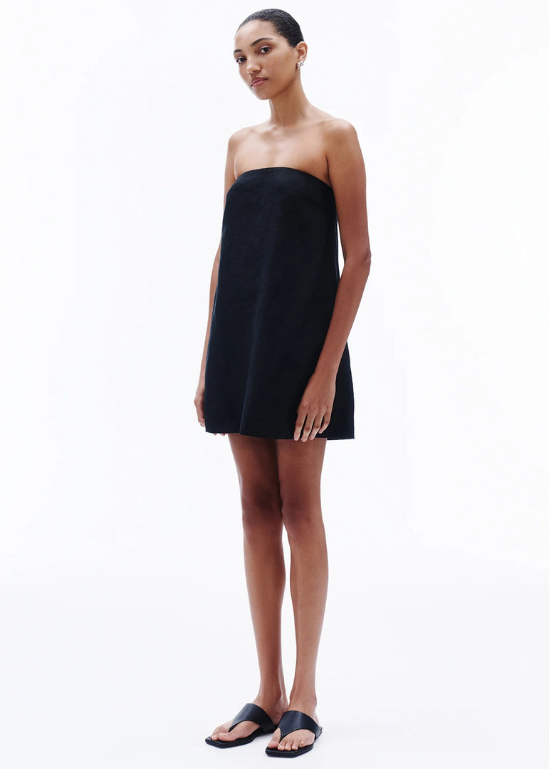 ELYSE LINEN MINI DRESS