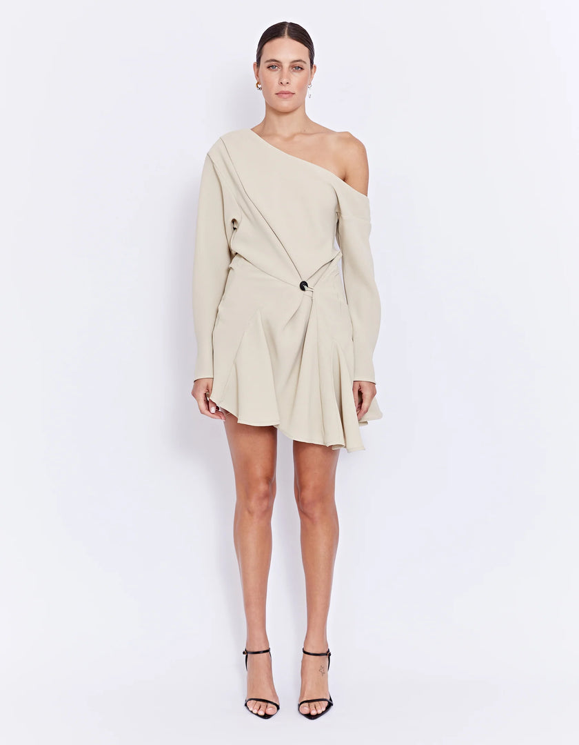 LUCIA MINI DRESS OATMEAL