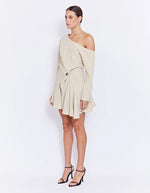 Load image into Gallery viewer, LUCIA MINI DRESS OATMEAL
