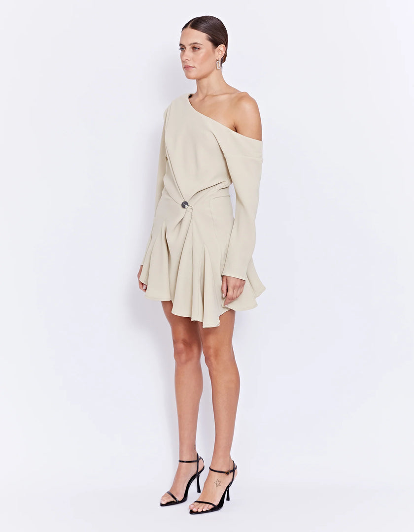 LUCIA MINI DRESS OATMEAL