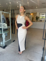 PALOMA GOWN BLACK/IVORY