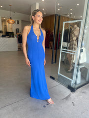 NILE KNIT DRESS AZUL