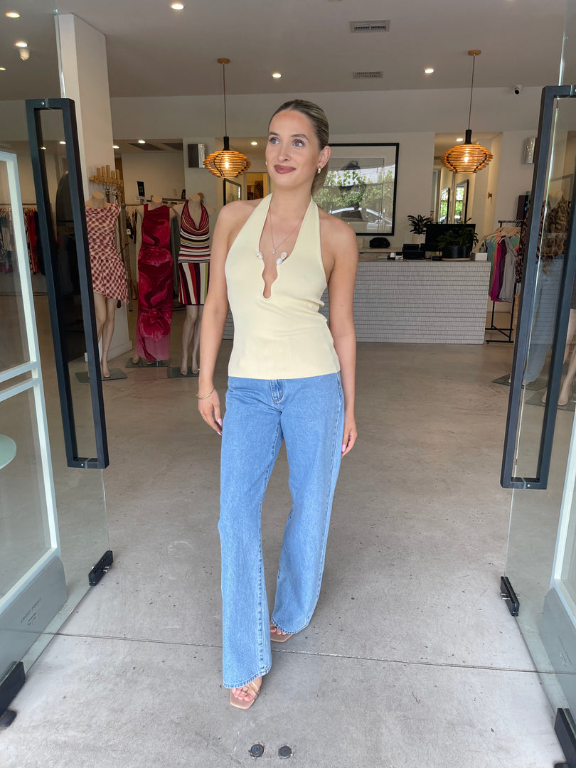 NILE KNIT TOP BUTTER