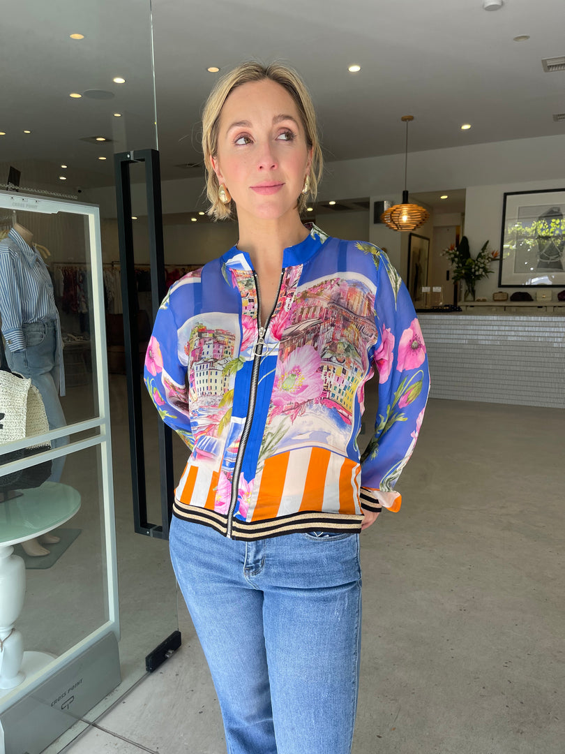 DOLCI SILK BOMBER  BLUPENNA