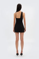 Load image into Gallery viewer, REBEL TWILL MINI DRESS - BLACK
