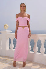 Load image into Gallery viewer, RIKKI MAXI SKIRT PINK
