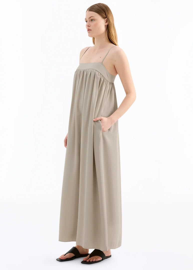 SIENNA MAXI DRESS - ARTICHOKE