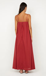 Load image into Gallery viewer, VIVIAN MAXI DRESS - CHERRY
