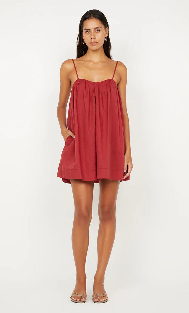 VIVIAN MINI DRESS - CHERRY
