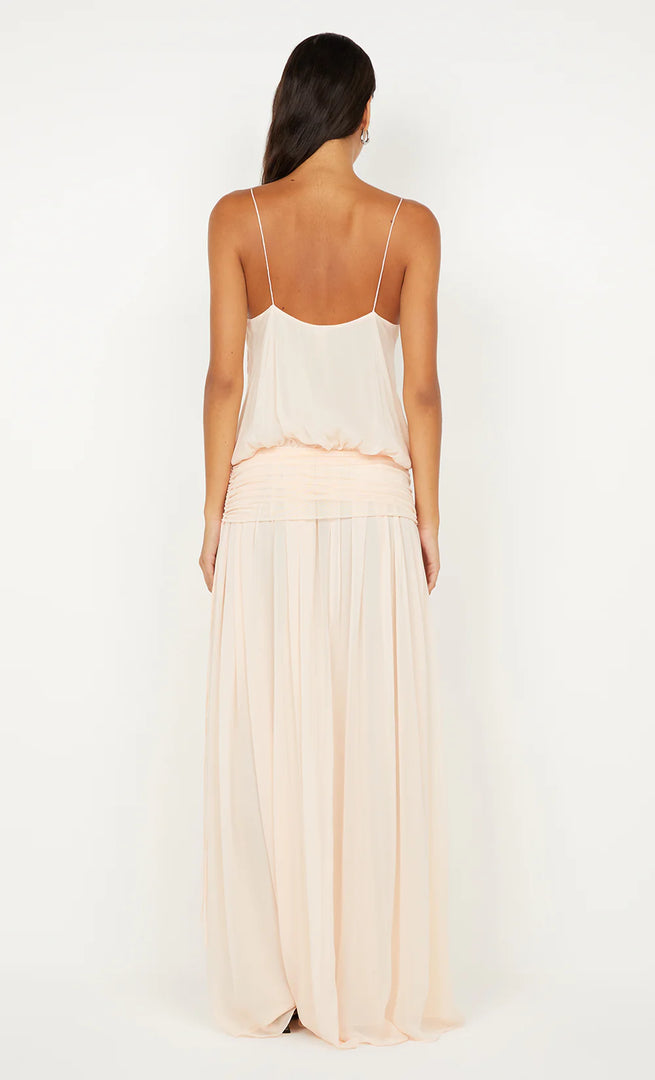 CAMILLE BLOUSON DRESS PEACH