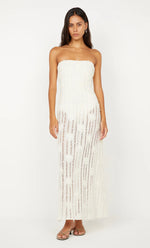 Load image into Gallery viewer, AMELIE STRAPLESS DRESS - IVORY
