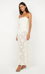 Load image into Gallery viewer, AMELIE STRAPLESS DRESS - IVORY

