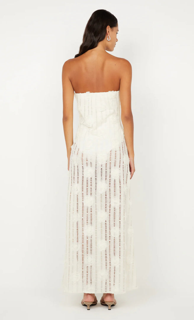 AMELIE STRAPLESS DRESS - IVORY