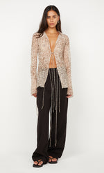 Load image into Gallery viewer, FELINE TIE BLOUSE

