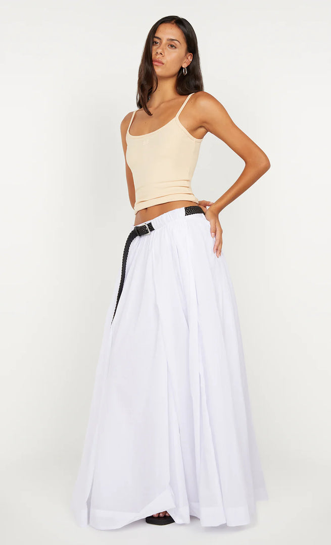 LYNNA MAXI SKIRT - WHITE