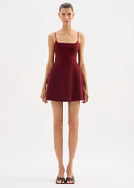 Load image into Gallery viewer, DILARA MINI DRESS - CHERRY
