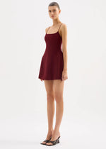 Load image into Gallery viewer, DILARA MINI DRESS - CHERRY

