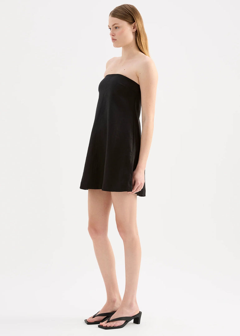 ELYSE LINEN MINI DRESS