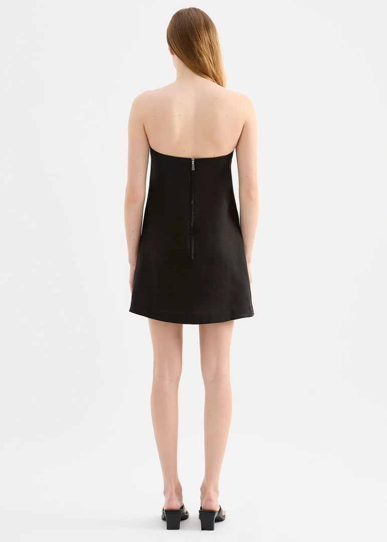 ELYSE LINEN MINI DRESS
