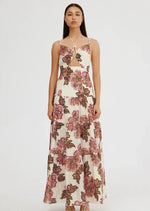 Load image into Gallery viewer, MAIZIE MAXI DRESS LEMON WALLPAPER
