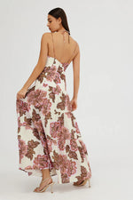 Load image into Gallery viewer, MAIZIE MAXI DRESS LEMON WALLPAPER
