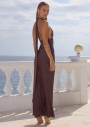 SYLVIE PLUNGE MAXI DRESS