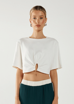 Load image into Gallery viewer, DAWSON RING TEE - WHITE
