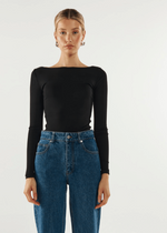 Load image into Gallery viewer, CADEN LS TOP - BLACK
