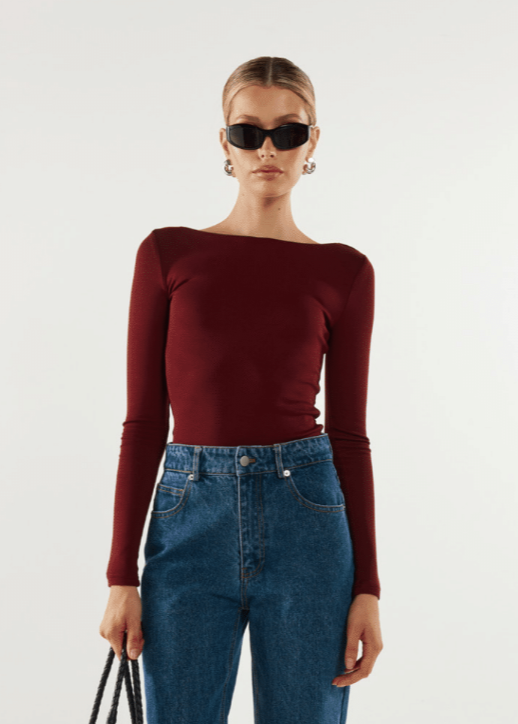 CADEN LS TOP - SHIRAZ