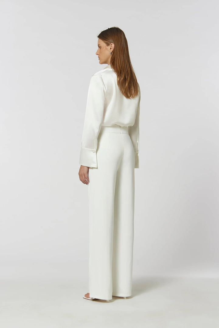 SHIM FLARE PANTS - IVORY