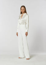 Load image into Gallery viewer, SHIM FLARE PANTS - IVORY
