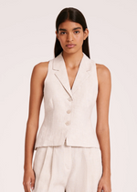 Load image into Gallery viewer, THILDA LINEN VEST