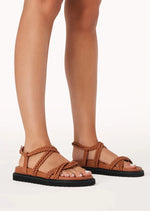 Load image into Gallery viewer, ZAYLEE SANDAL TAN