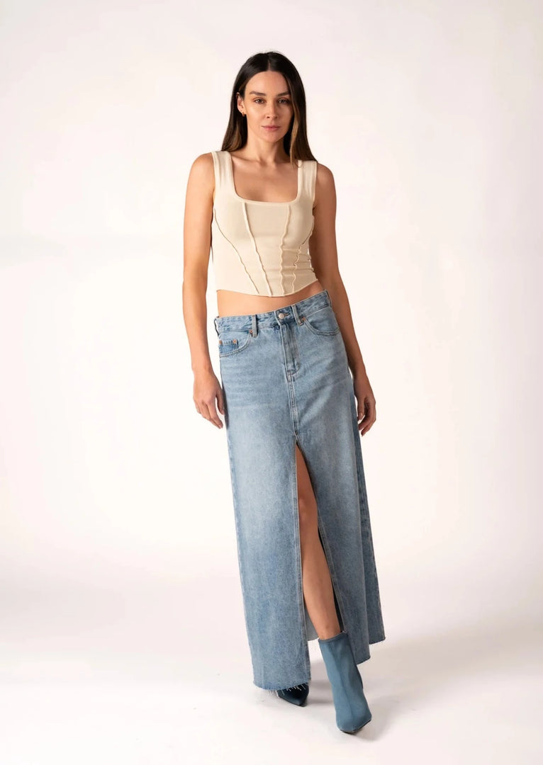 SWEEPER SKIRT AZURE DREAM