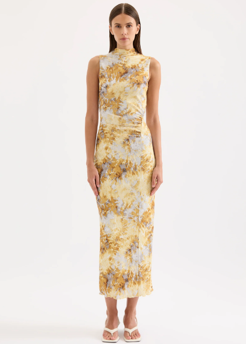 LUMINE MESH MAXI DRESS