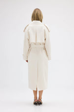 Load image into Gallery viewer, DILLEN TRENCH COAT - IVORY
