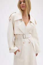 Load image into Gallery viewer, DILLEN TRENCH COAT - IVORY
