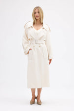 Load image into Gallery viewer, DILLEN TRENCH COAT - IVORY
