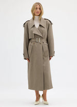 Load image into Gallery viewer, DILLEN TRENCH COAT - TAUPE

