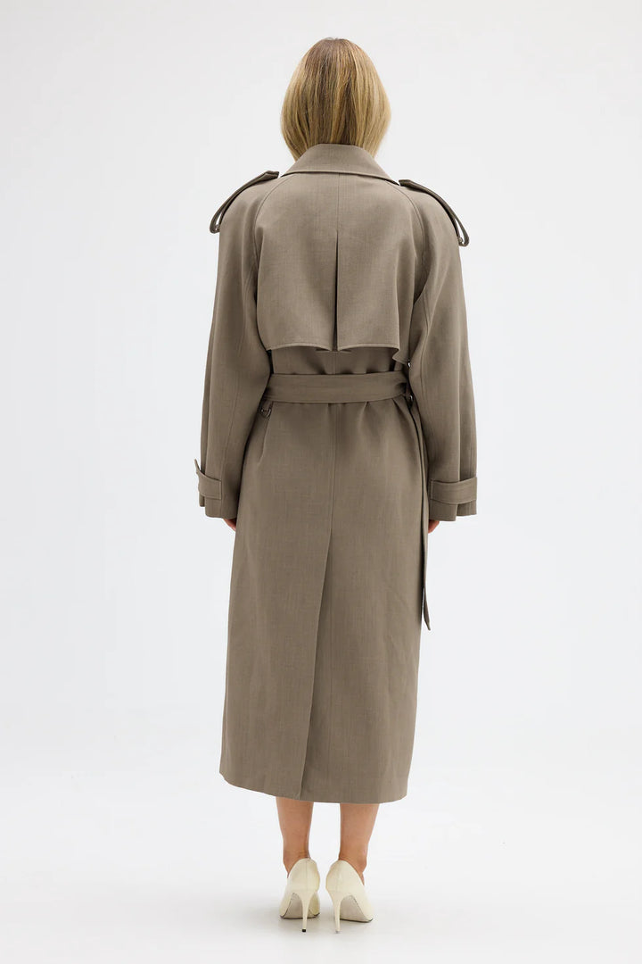 DILLEN TRENCH COAT - TAUPE