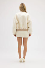 Load image into Gallery viewer, ALANNA BOUCLE BOMBER JACKET
