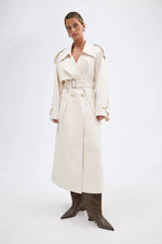 Load image into Gallery viewer, DILLEN TRENCH COAT - IVORY
