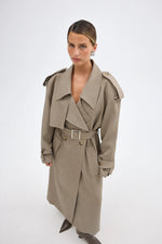 Load image into Gallery viewer, DILLEN TRENCH COAT - TAUPE
