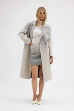 Load image into Gallery viewer, ISLA WOOL COAT - GREY OMBRE
