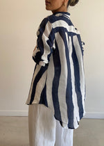 Load image into Gallery viewer, NAUTICAL SHIRT BLUE WHITE
