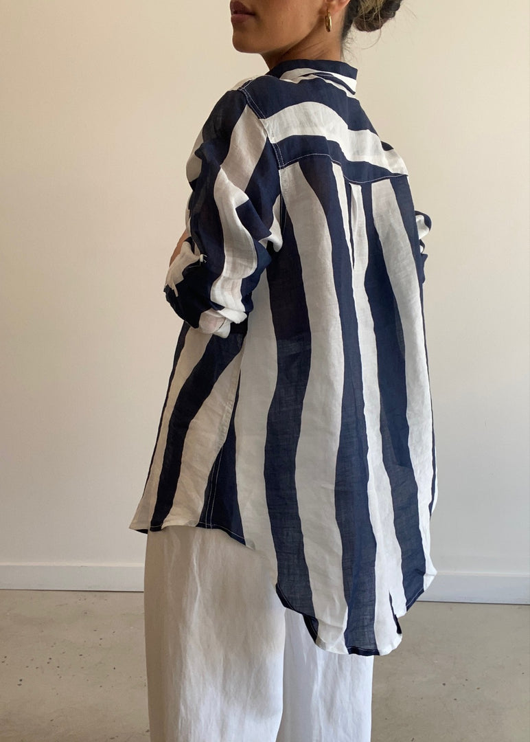 NAUTICAL SHIRT BLUE WHITE