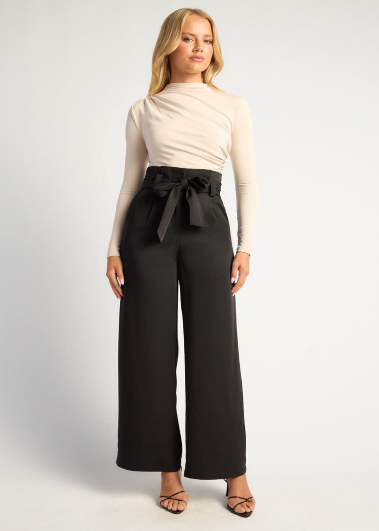 PIPER PAPERBAG WAIST PANT BLACK